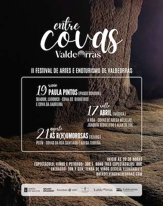 Fechas, información, programa, cartel, imágenes, mapa y ubicación de Entre Covas - II Festival de Artes e Enoturismo de Valdeorras (2026)  en  Petín