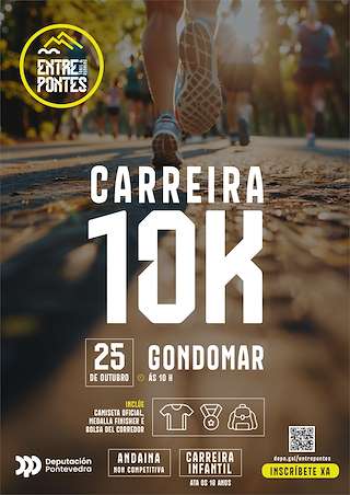Fechas, información, programa, cartel, imágenes, mapa y ubicación de Entre Pontes - Carreira 10K (2026)  en  Gondomar