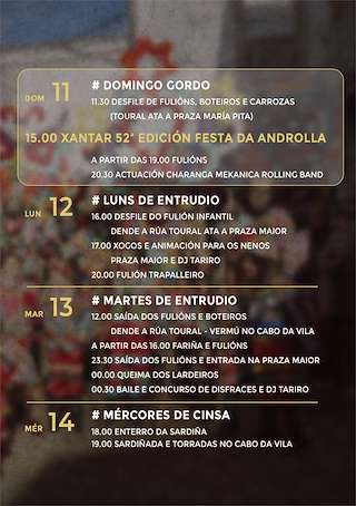 Carnaval - Fiesta de la Androlla en Viana do Bolo