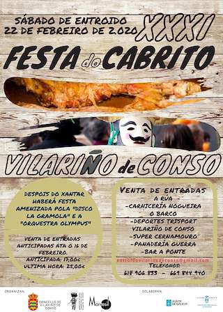 Carnaval - XXXVII Festa do Cabrito (2026) en Vilariño de Conso