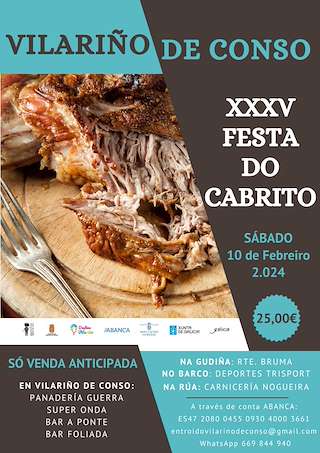 Carnaval - XXXVII Festa do Cabrito (2026) en Vilariño de Conso