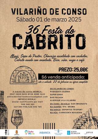 Carnaval - XXXVII Festa do Cabrito (2026) en Vilariño de Conso