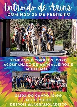 Entroido de Arins en Santiago de Compostela