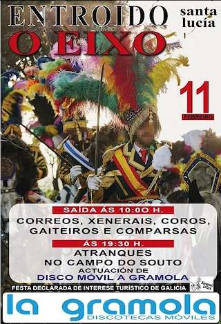 Entroido de O Eixo en Santiago de Compostela