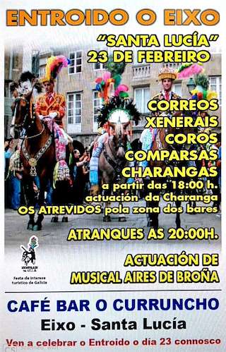 Entroido de O Eixo en Santiago de Compostela