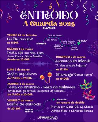 Fechas, información, programa, cartel, imágenes, mapa y ubicación de Entroido  en  A Guarda