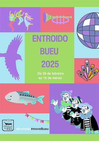 Fechas, información, programa, cartel, imágenes, mapa y ubicación de Entroido  en  Bueu