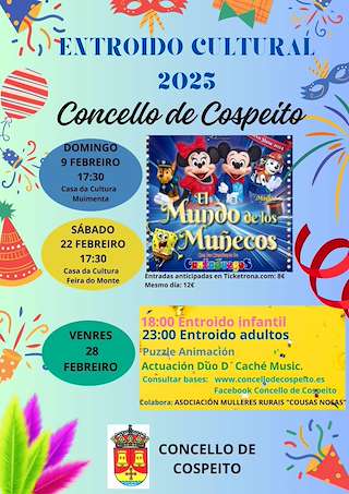 Fechas, información, programa, cartel, imágenes, mapa y ubicación de Entroido  en  Cospeito