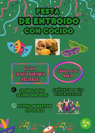 Fechas, información, programa, cartel, imágenes, mapa y ubicación de Entroido da A.C. Triskell   en  A Pastoriza