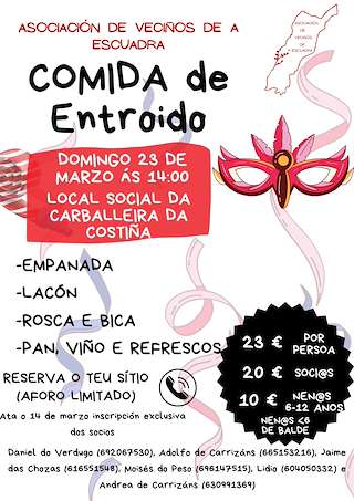 Fechas, información, programa, cartel, imágenes, mapa y ubicación de Entroido da Escuadra  en  A Lama