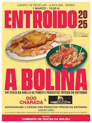 Fechas, información, programa, cartel, imágenes, mapa y ubicación de Entroido de A Boliña  en  Boiro