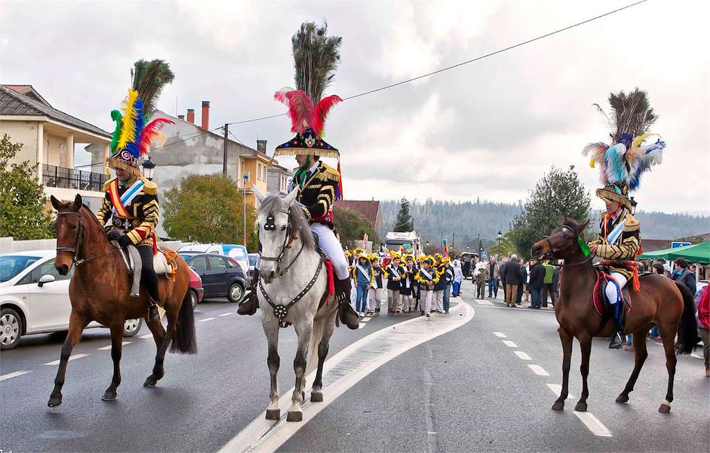 Entroido de Arins en Santiago de Compostela