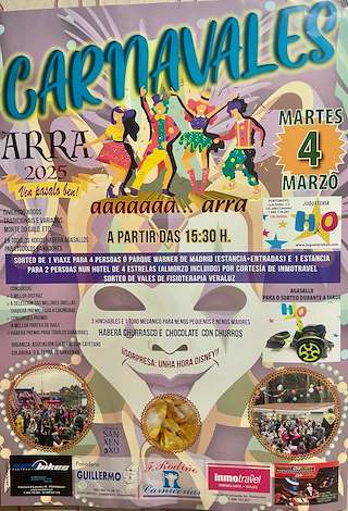 Fechas, información, programa, cartel, imágenes, mapa y ubicación de Entroido de Arra  en  Sanxenxo