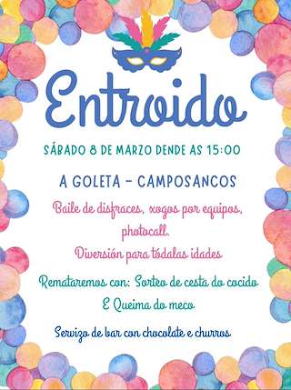 Fechas, información, programa, cartel, imágenes, mapa y ubicación de Entroido de Camposancos   en  Lalín