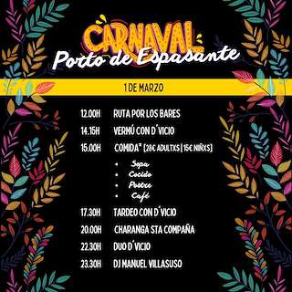 Fechas, información, programa, cartel, imágenes, mapa y ubicación de Entroido de Espasante   en  Ortigueira