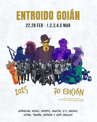 Fechas, información, programa, cartel, imágenes, mapa y ubicación de Entroido de Goián  en  Tomiño