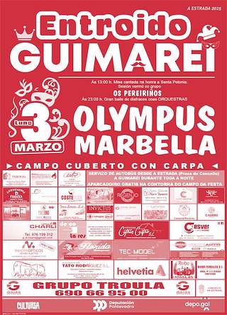 Fechas, información, programa, cartel, imágenes, mapa y ubicación de Entroido de Guimarei   en  A Estrada