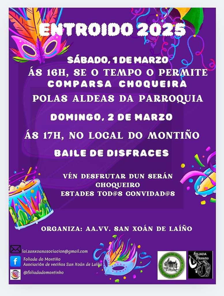 Entroido de Laíño en Dodro