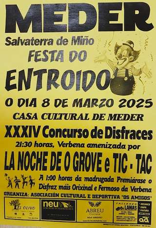 Fechas, información, programa, cartel, imágenes, mapa y ubicación de Entroido de Meder  en  Salvaterra do Miño