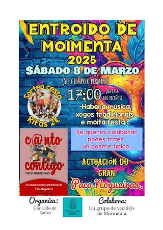 Fechas, información, programa, cartel, imágenes, mapa y ubicación de Entroido de Moimenta  en  Boiro