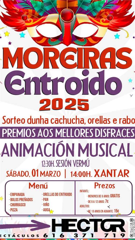 Entroido de Moreiras en Toén
