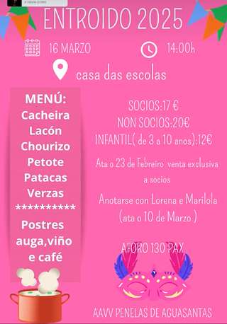 Fechas, información, programa, cartel, imágenes, mapa y ubicación de Entroido de Penelas  en  Cerdedo-Cotobade