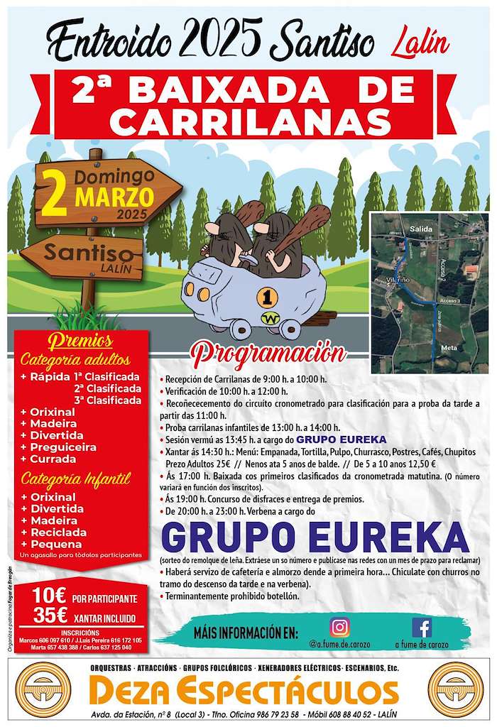 Entroido de Santiso - II Baixada de Carrilanas  en Lalín