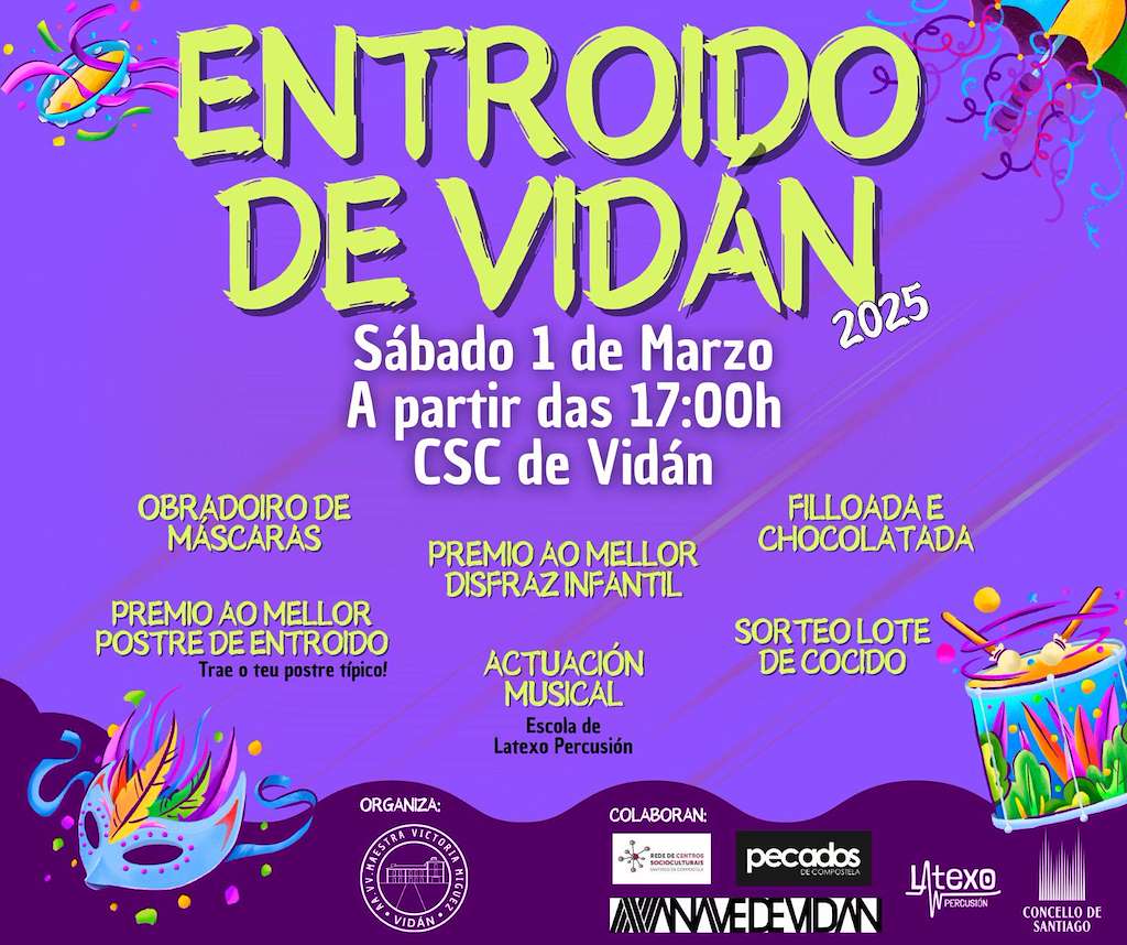 Entroido de Vidán  en Santiago de Compostela