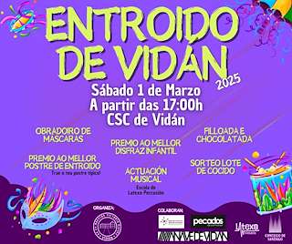 Fechas, información, programa, cartel, imágenes, mapa y ubicación de Entroido de Vidán   en  Santiago de Compostela