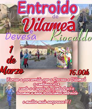 Fechas, información, programa, cartel, imágenes, mapa y ubicación de Entroido de Vilameá e Devesa  en  Lobios