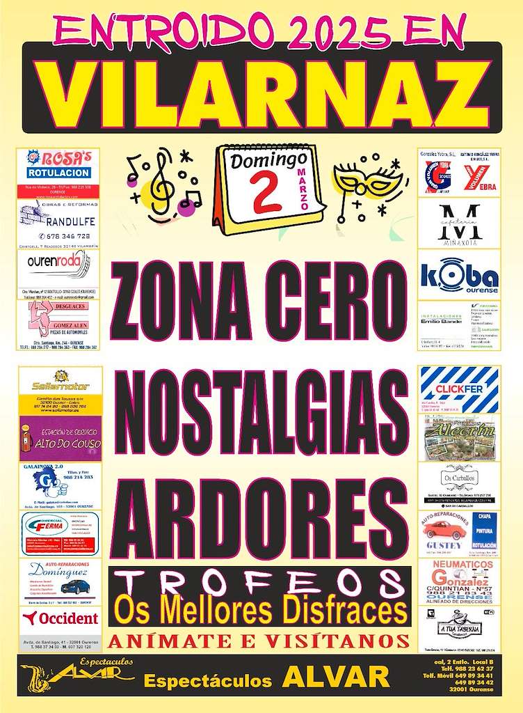 Entroido de Vilarnaz en Coles