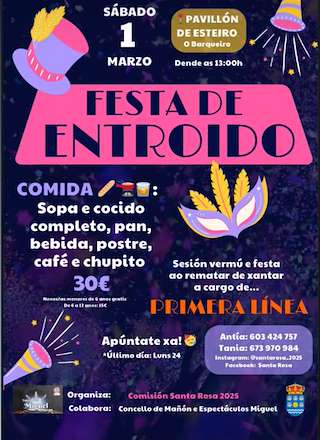 Fechas, información, programa, cartel, imágenes, mapa y ubicación de Entroido do Barqueiro  en  Mañón