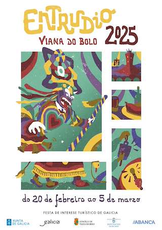 Fechas, información, programa, cartel, imágenes, mapa y ubicación de Entroido - Festa da Androlla  en  Viana do Bolo