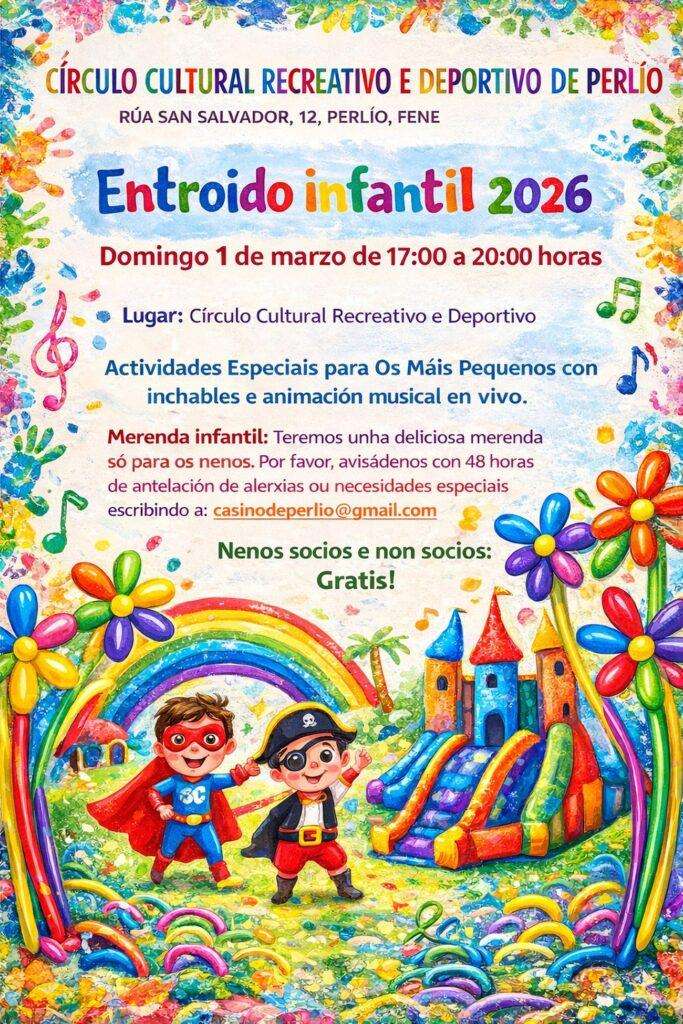 Entroido Infantil de Perlío en Fene