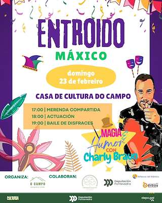 Fechas, información, programa, cartel, imágenes, mapa y ubicación de Entroido Máxico de O Campo  en  Marín