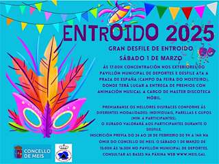 Fechas, información, programa, cartel, imágenes, mapa y ubicación de Entroido  en  Meis