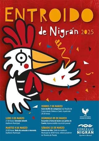 Fechas, información, programa, cartel, imágenes, mapa y ubicación de Entroido  en  Nigrán