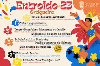 Fechas, información, programa, cartel, imágenes, mapa y ubicación de Entroido  en  Ortigueira