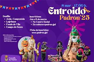 Fechas, información, programa, cartel, imágenes, mapa y ubicación de Entroido  en  Padrón