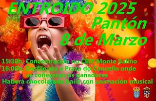 Fechas, información, programa, cartel, imágenes, mapa y ubicación de Entroido  en  Pantón