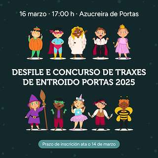 Fechas, información, programa, cartel, imágenes, mapa y ubicación de Entroido  en  Portas