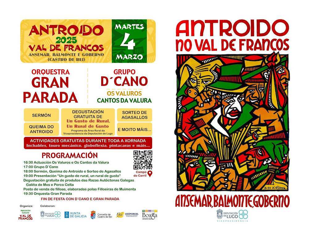 Entroido Val de Francos en Castro de Rei