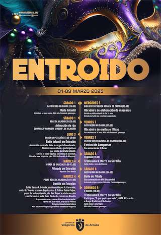 Fechas, información, programa, cartel, imágenes, mapa y ubicación de Entroido  en  Vilagarcía de Arousa