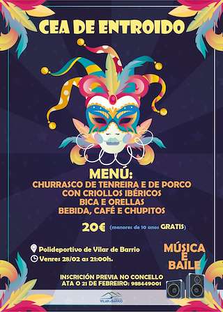 Cena de Carnaval (2026) en Vilar de Barrio