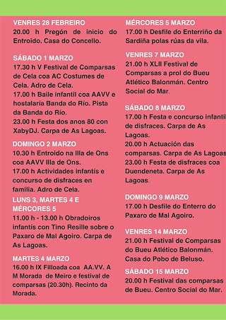 Carnaval (2026) en Bueu