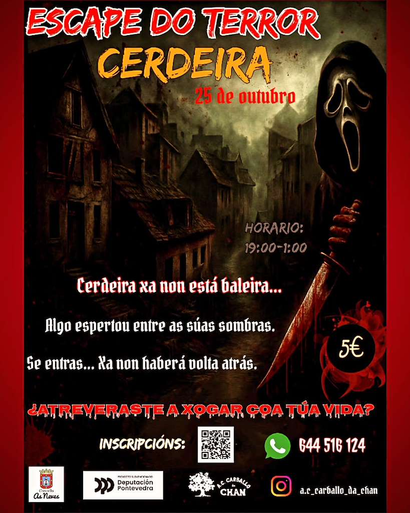 Escape do Terror de Cerdeira (2025) en As Neves