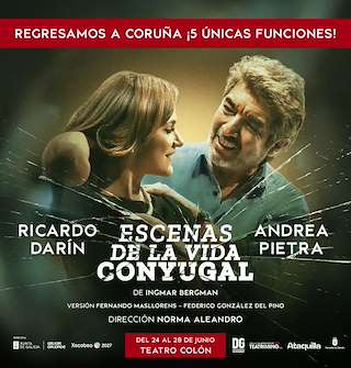 Fechas, información, programa, cartel, imágenes, mapa y ubicación de Escenas de la vida conyugal (2026) en A Coruña