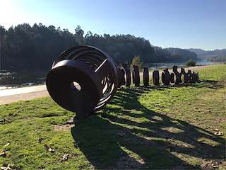 Escultura Lamprea do Río Miño