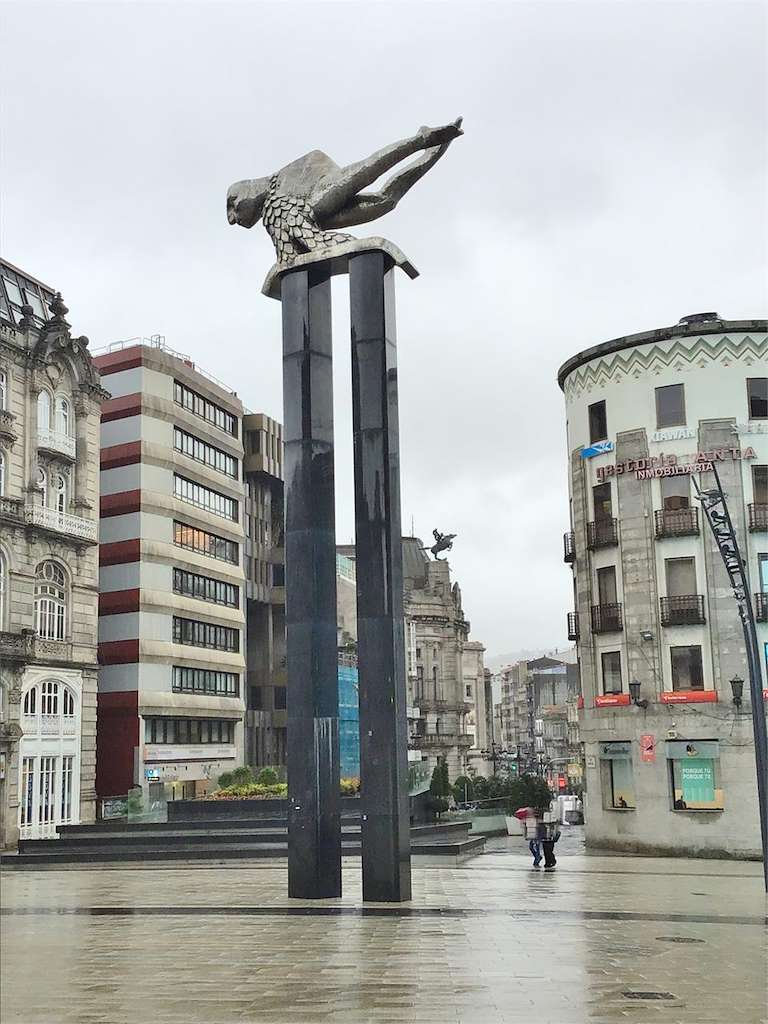 Escultura "O Sireno" en Vigo