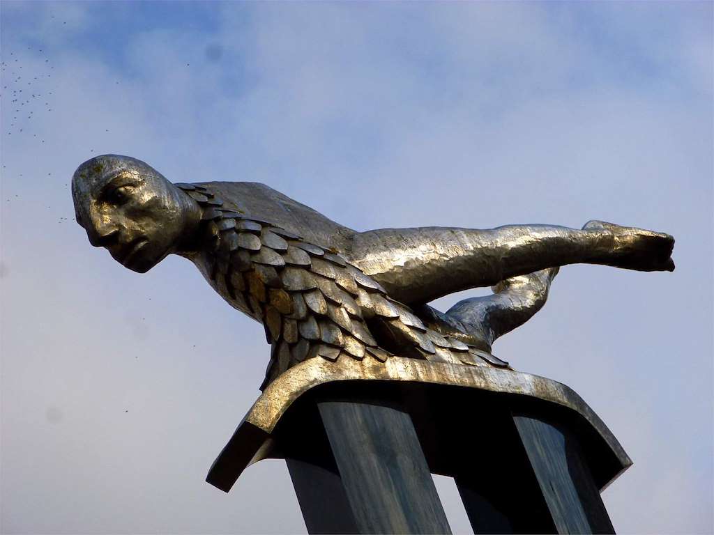 Escultura "O Sireno" en Vigo